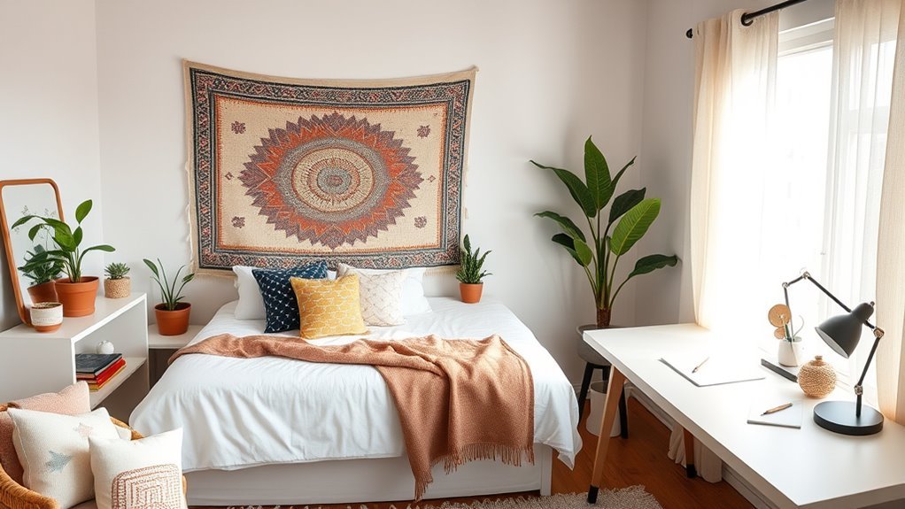 stylish functional dorm decor