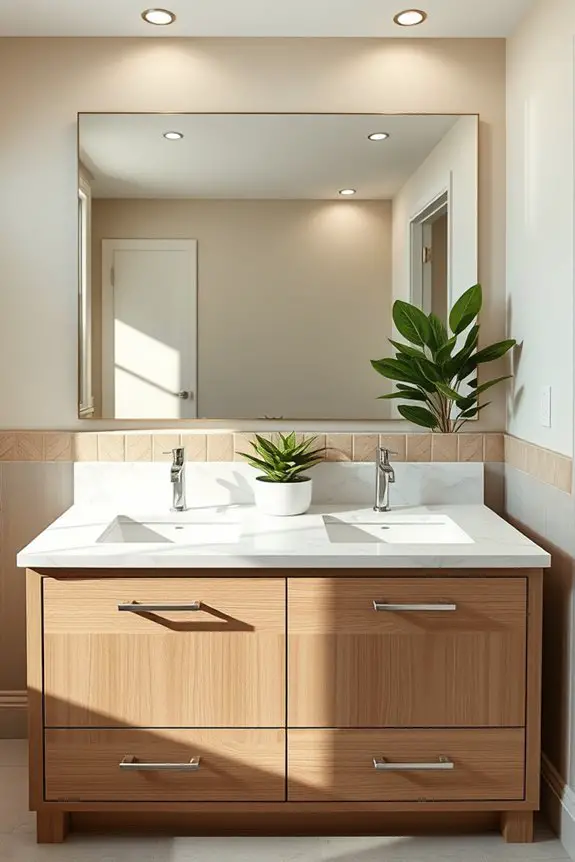 stylish functional double sink vanity