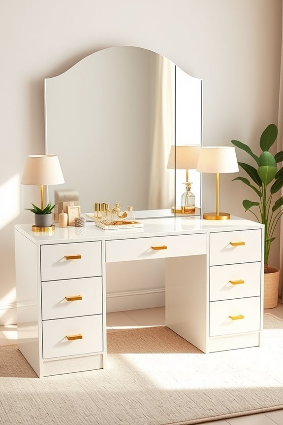stylish functional dressing table