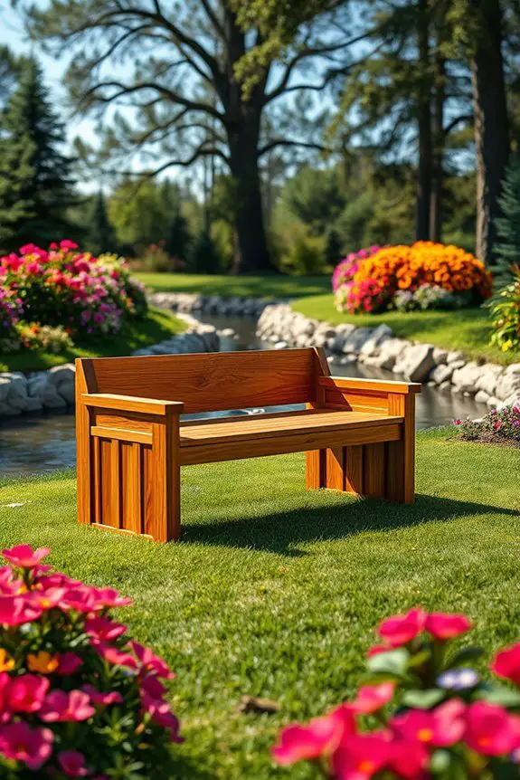 stylish functional firewood bench