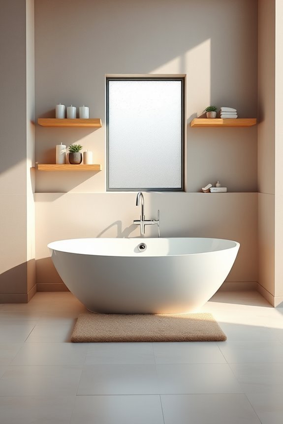 stylish functional floating shelves