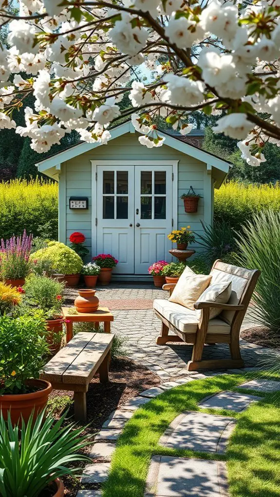 stylish functional garden storage