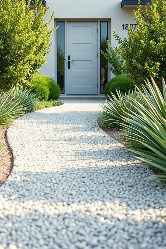 stylish functional gravel landscaping