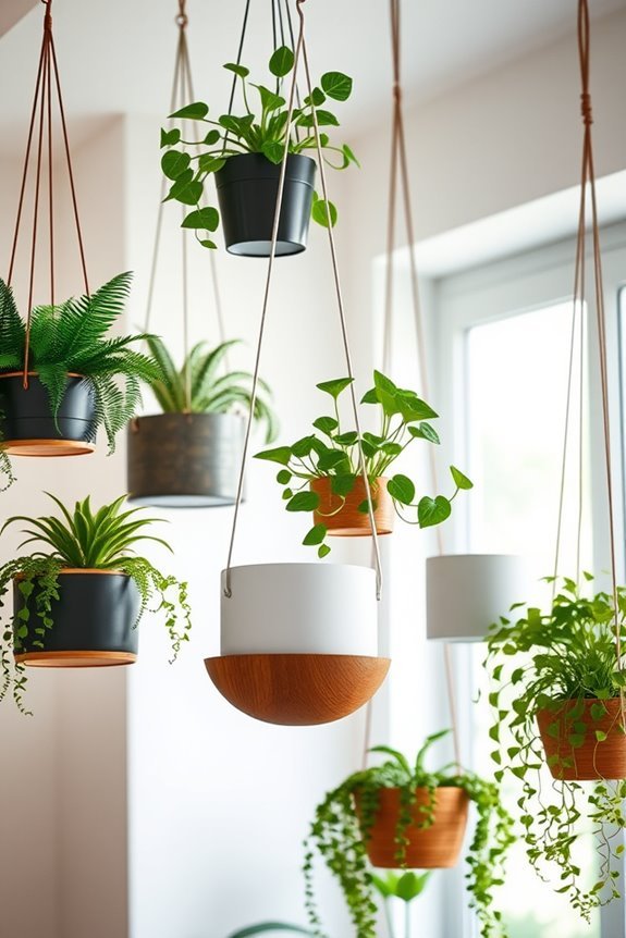 stylish functional hanging planters