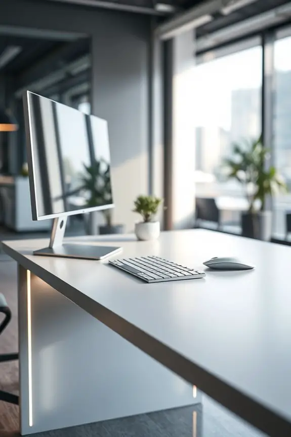 stylish functional led desk