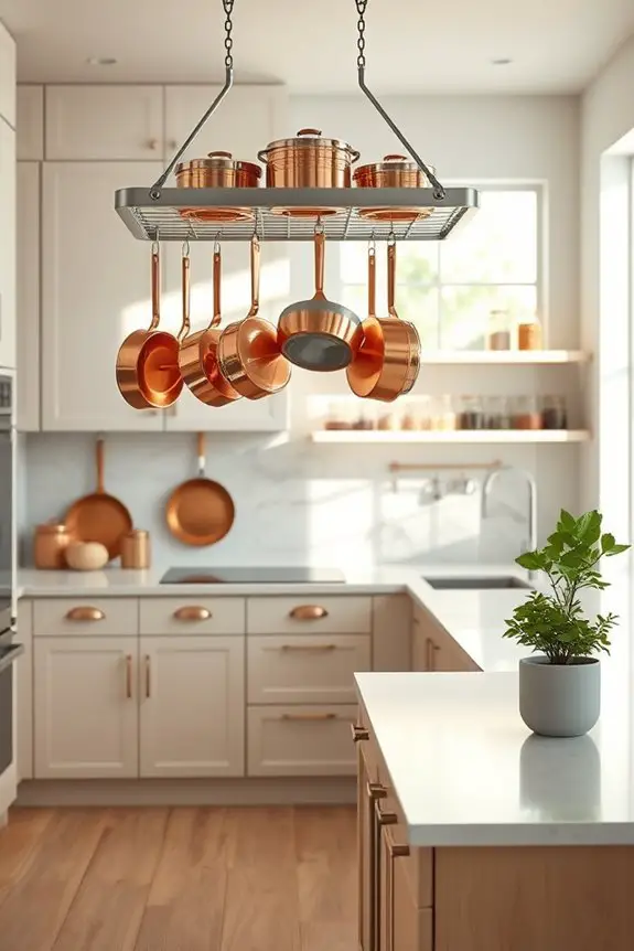 stylish functional pot racks