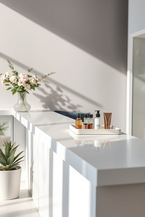 stylish functional reception desk