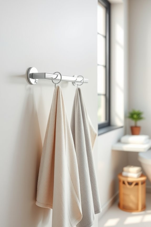 stylish functional towel organization