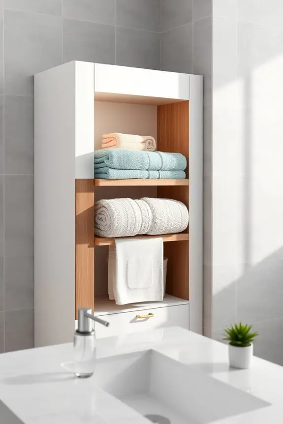 stylish functional towel storage