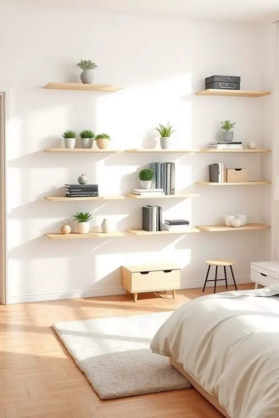 stylish functional wall storage