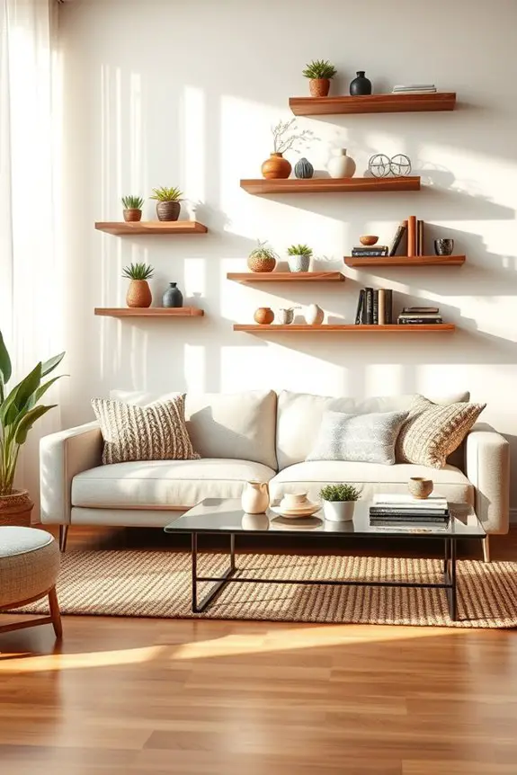 stylish functional wall storage
