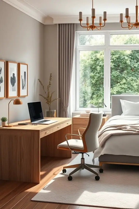 stylish functional workspace design