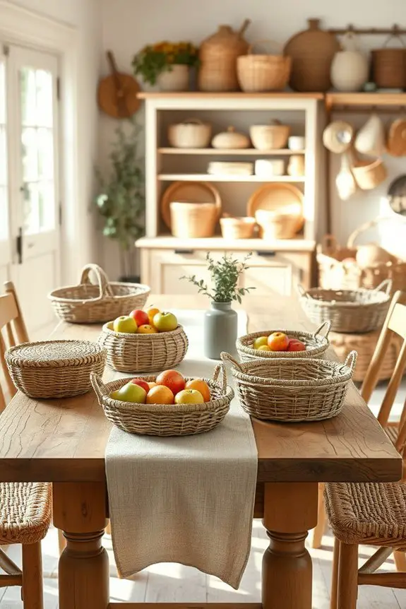 stylish functional woven storage