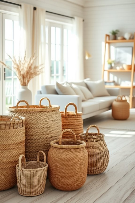stylish functional woven storage
