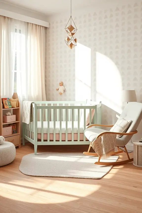 stylish geometric baby decor