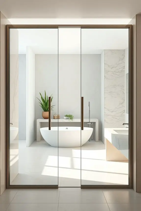 stylish glass metal doors