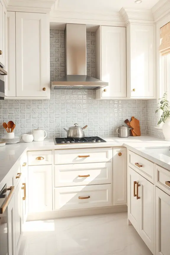stylish glass tile backsplash