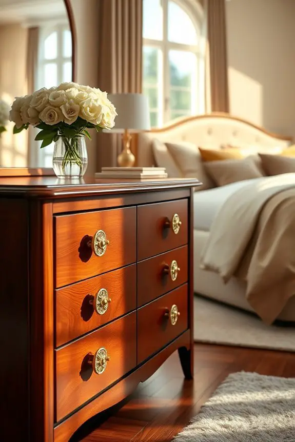stylish gold dresser knobs