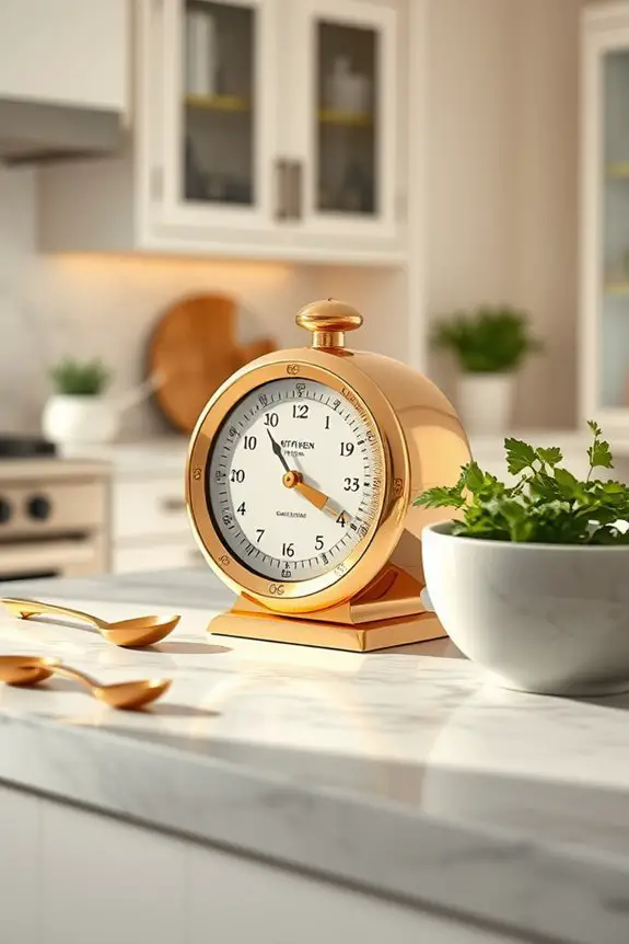 stylish gold kitchen timers