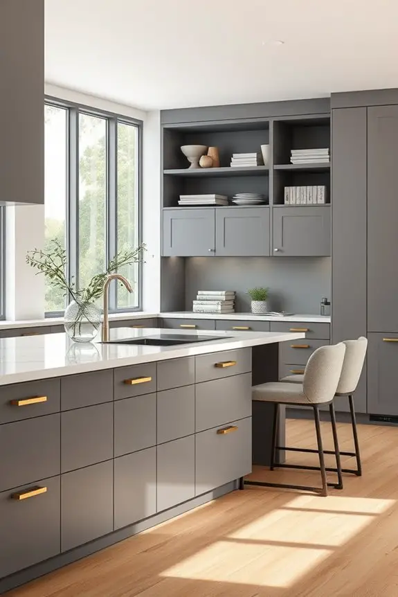stylish grey kitchen accessories