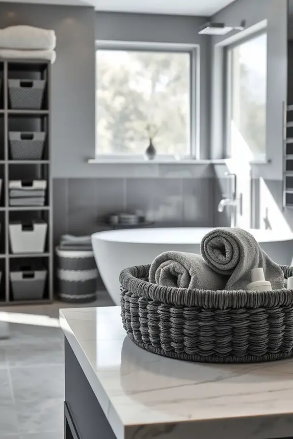 stylish grey storage solutions
