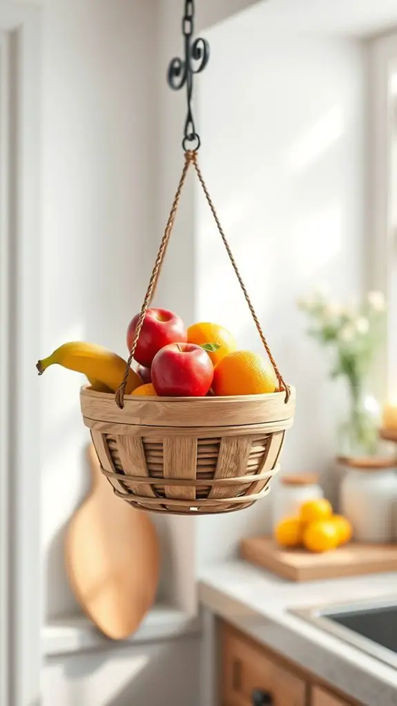 stylish hanging fruit organization