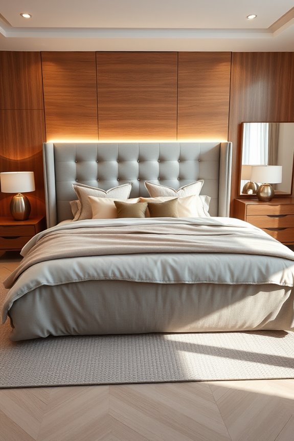 stylish headboards with lighting