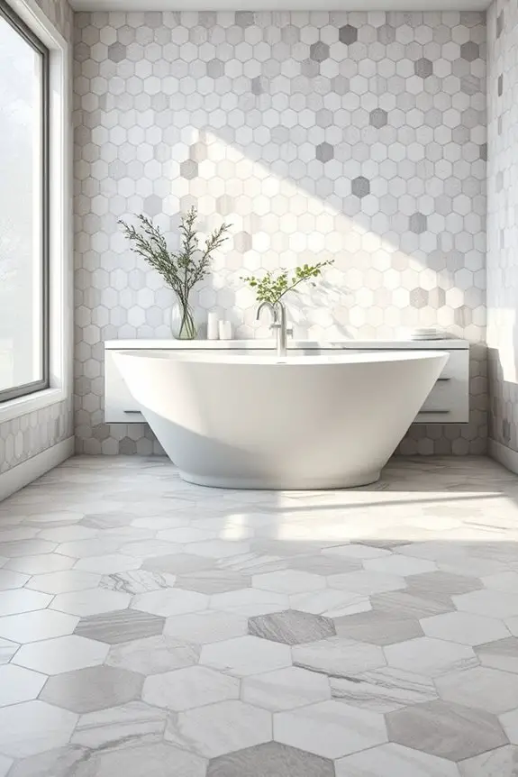 stylish hexagonal tile designs