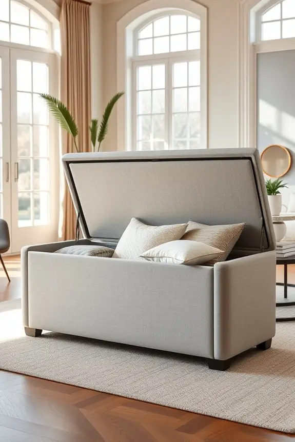 stylish hidden storage seating