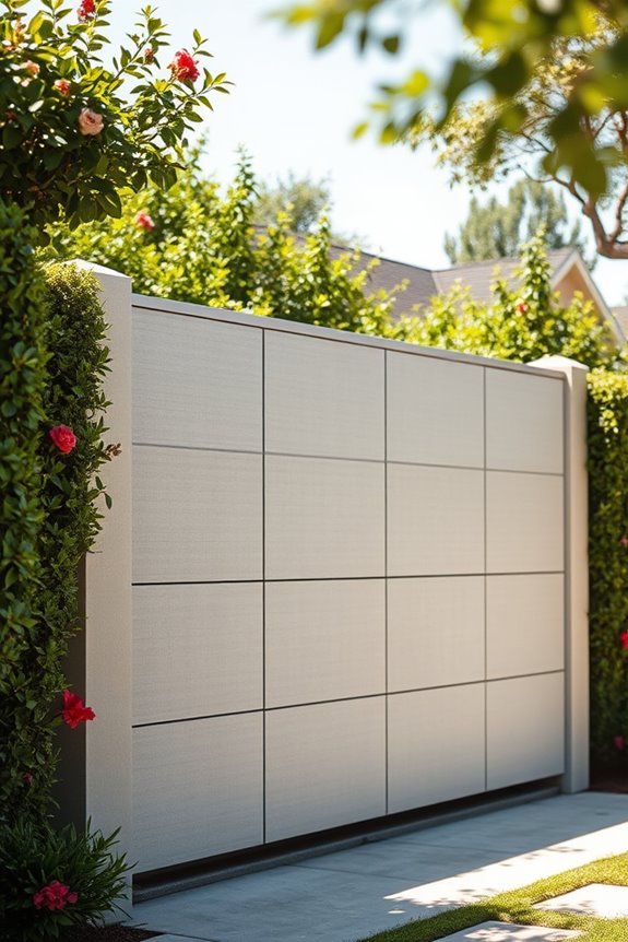 stylish high privacy fencing