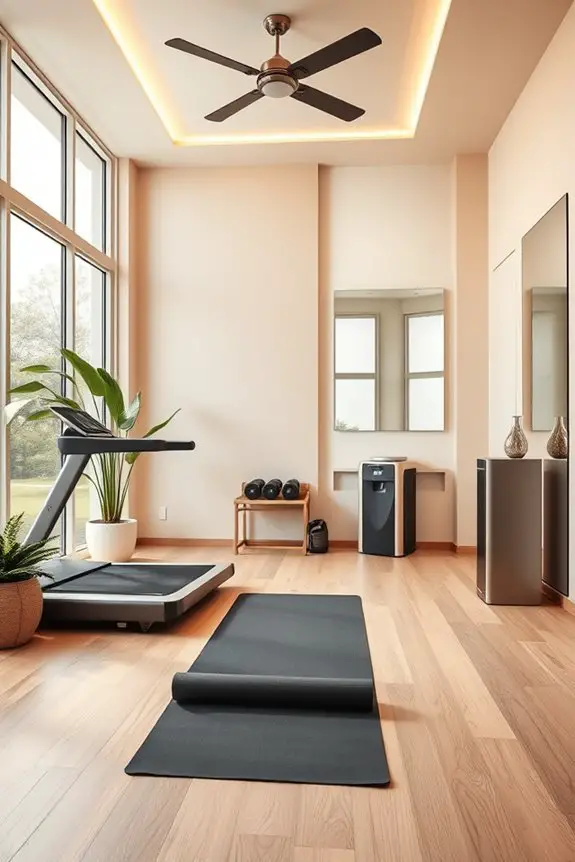 stylish home gym sanctuary