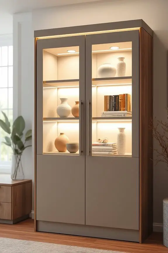 stylish illuminated storage solutions