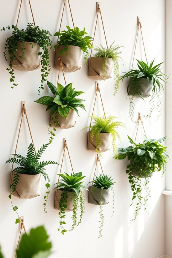 stylish indoor fabric planters