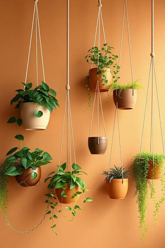 stylish indoor hanging planters