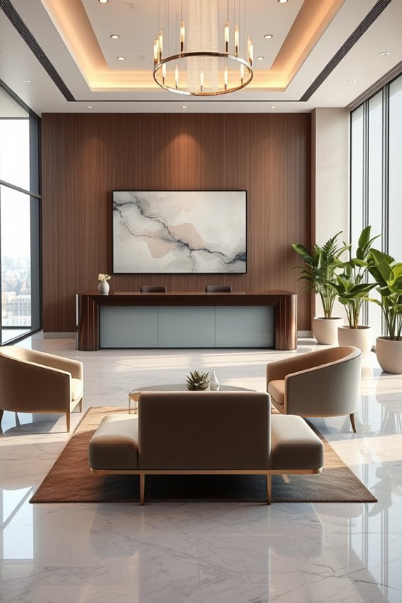 stylish inviting reception design