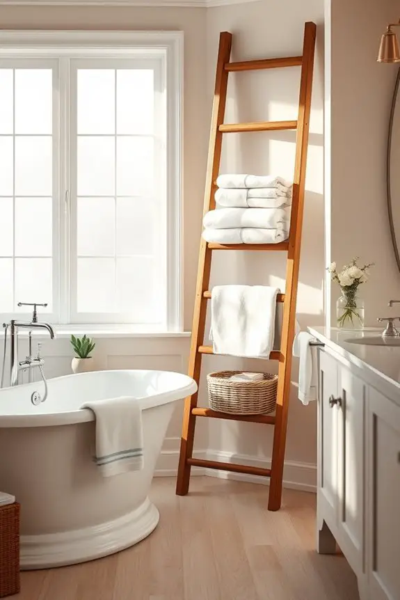 stylish ladder storage solution