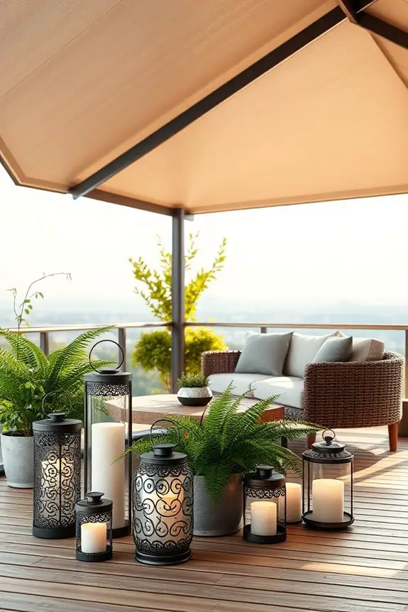 stylish lanterns for ambiance