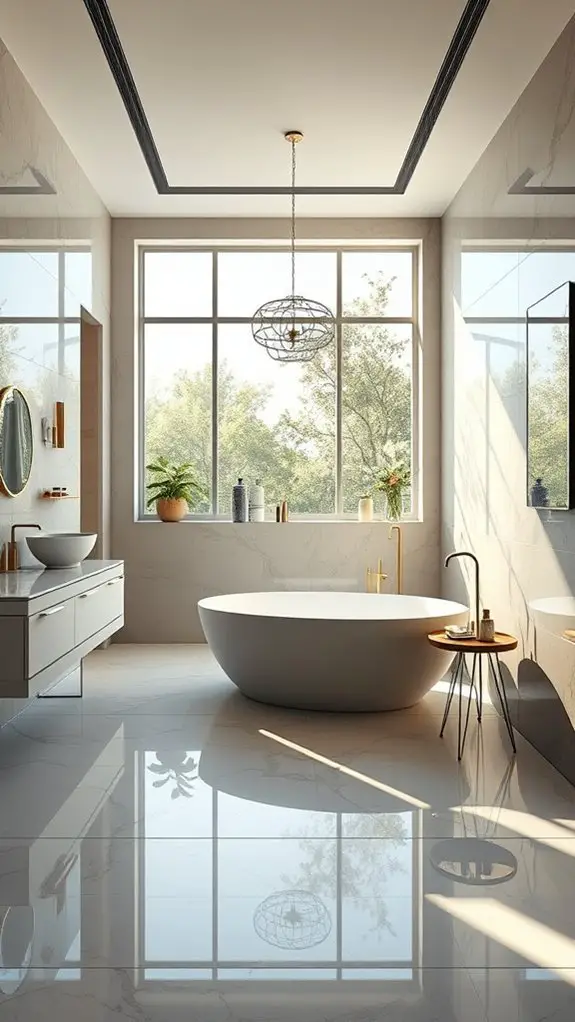 stylish large format tiles