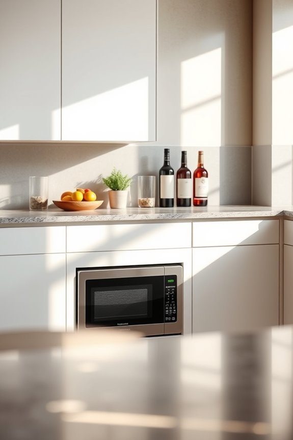 stylish microwave for entertaining