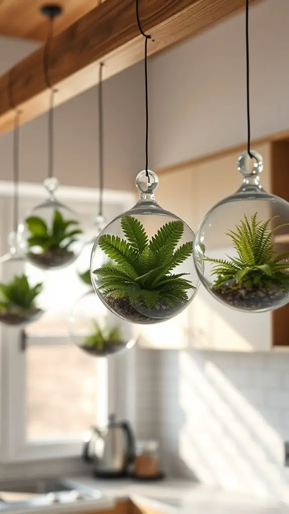 stylish mini hanging gardens