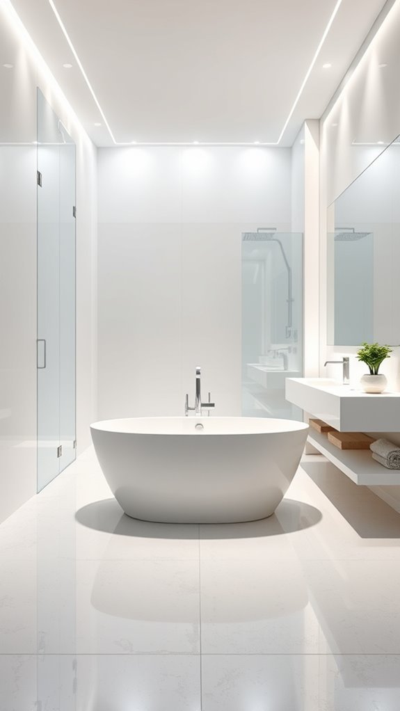 stylish minimalist bathroom decor
