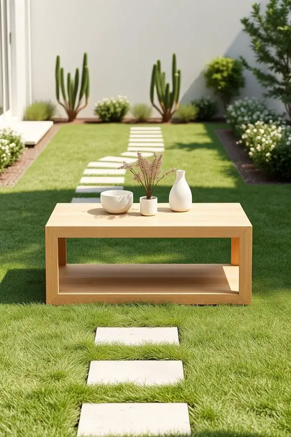 stylish minimalist outdoor furniture