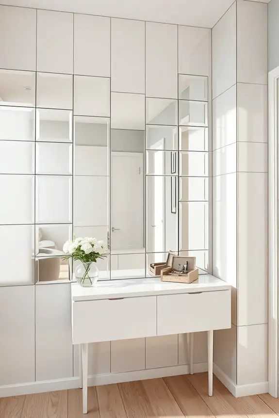 stylish mirror tile designs