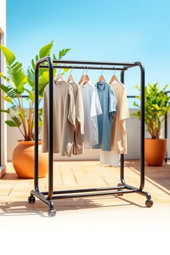 stylish mobile clothes drying