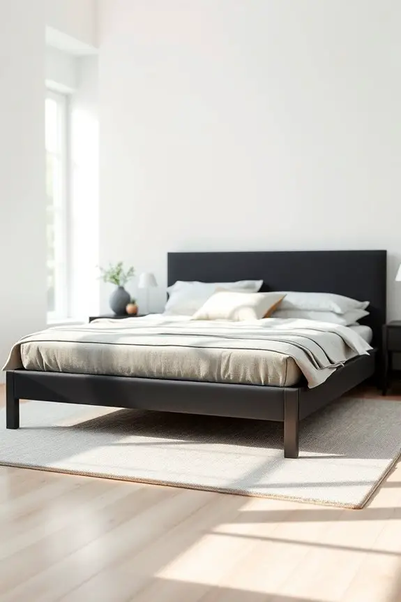 stylish modern black bedframes