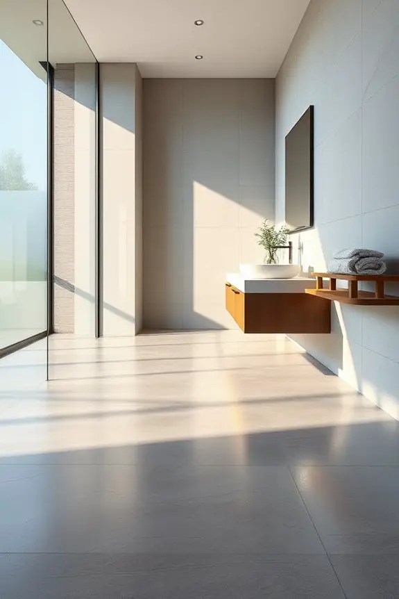 stylish modern concrete flooring