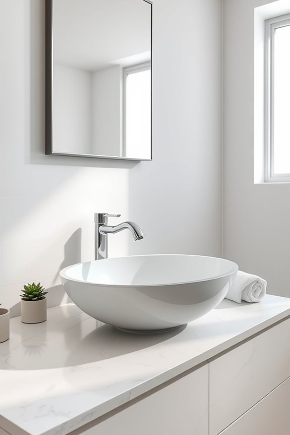 stylish modern vessel sinks