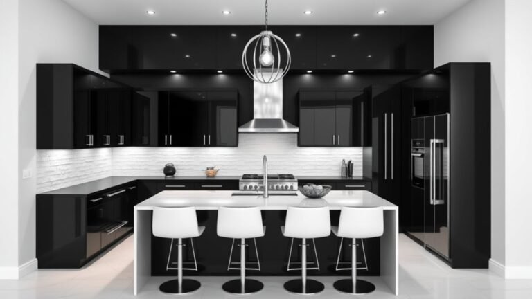 stylish monochrome kitchen designs