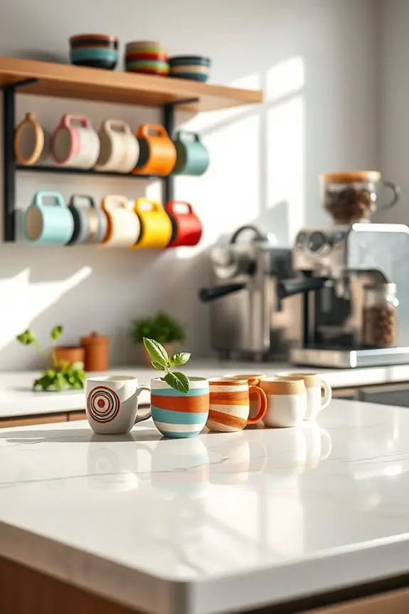 stylish mug display ideas