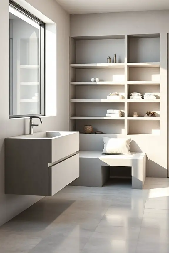 stylish multi functional concrete furniture